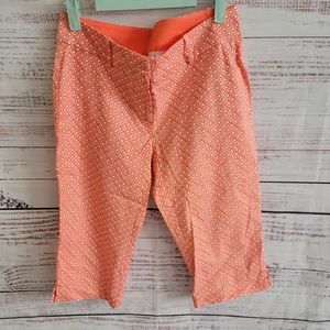 Ann Taylor Croped S4 Pants Coral